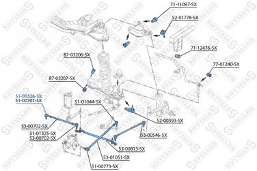 Stellox 51-01326-SX Наконечник поперечной рулевой тяги  - 2