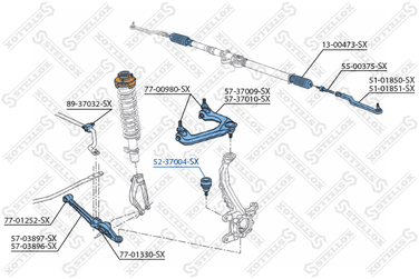 Stellox 52-37004-SX Шар. опора нижн. л.+п. Honda Shuttle RA | перед лев | - 3