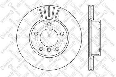 Stellox 6020-1521V-SX Диск торм. пер. BMW e36/e46 1.8-2.5d M42 | перед | - 1