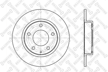 Stellox 6020-3228-SX Диск торм. зад. Mazda 626/MX-6/Xedos 6 1 - 1