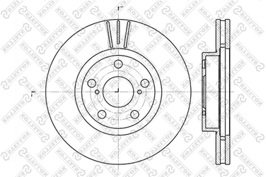 Stellox 6020-4564V-SX Диск торм. пер. Toyota Avensis all 97-01 | перед | - 1