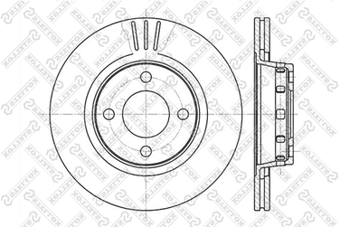 Stellox 6020-4740V-SX Диск торм. пер. Audi 80 1.6-1.9TDi <01 | перед | - 1
