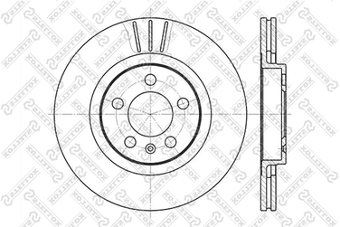Stellox 6020-4759V-SX Диск торм. пер. VW Bora 1.8/1.9TDi 96> | перед | - 1