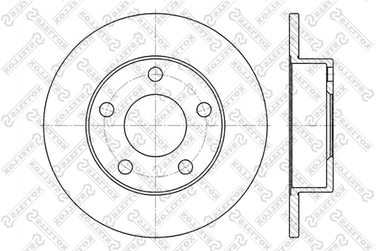Stellox 6020-4763-SX Диск торм. зад. Audi A4, VW Passat 1.8-2 - 1