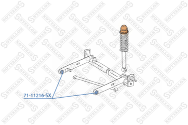 Stellox 71-11216-SX C/б зад.балки Audi 80/90/Coupe <97 - 2