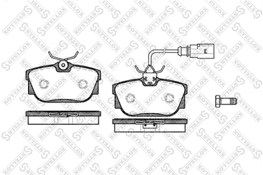 Stellox 778 000B-SX Колодки дисковые з. VW T4 1.8/2.0/2.5/1. | зад | - 1
