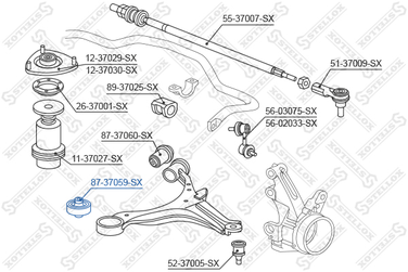 Stellox 87-37059-SX С/б рычага пер. Honda Civic eu/ep/es 01> | перед прав | - 1