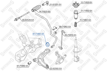 Stellox 87-71061-SX С/б рычага зад. Mazda MPV LW 99> | перед | - 1