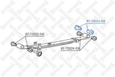 Stellox 87-72023-SX С/б рессоры зад. верхн. Mitsubishi Paje - 1