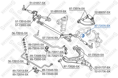 Stellox 87-72076-SX С/б пер. моста пер.+зад. Mitsubishi L30 | перед | - 2