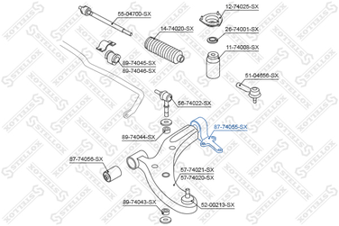 Stellox 87-74055-SX С/б рычага зад.  Nissan Almera N16 00> - 1