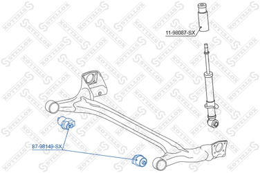 Stellox 87-98149-SX С/б зад. балки Toyota Corolla Verso CDE - 1