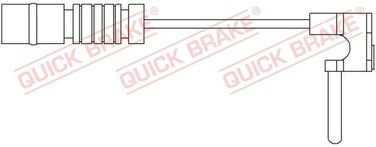 Quick Brake WS0172A Датчик износа тормозных колодок - 1