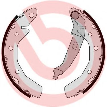 Brembo S 10 517 Колодки тормозные барабанные    | зад | - 1