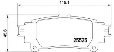 Brembo P 83 132 Колодки тормозные дисковые | зад | - 1