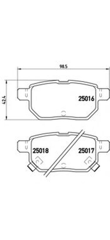 Brembo P 83 133 Колодки тормозные дисковые | зад | - 1