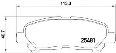 Brembo P 83 138 Колодки тормозные дисковые | зад | - 1