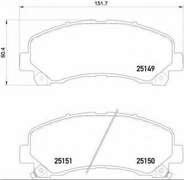 Brembo P 34 007 Колодки тормозные дисковые | перед | - 1