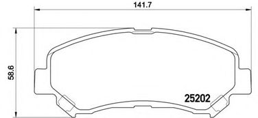 Brembo P 79 028 Колодки тормозные дисковые | перед | - 1