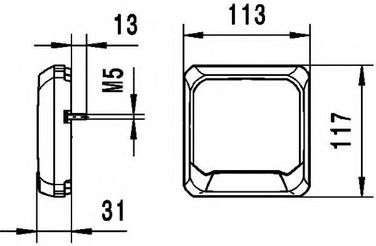 Hella 1GA 995 193-021 Фара рабочего освещения - 3