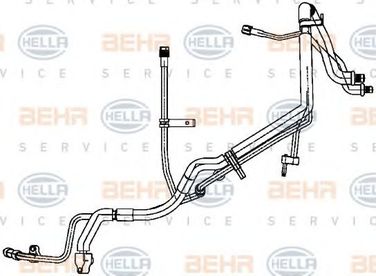 Hella 9GS 351 338-731 Трубопровод высокого / низкого давления, кондиционер - 1