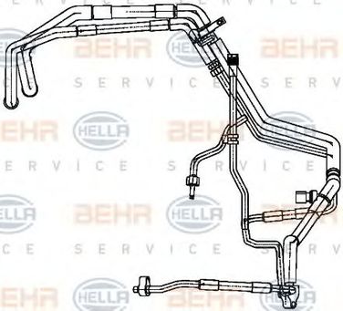 Hella 9GS 351 338-731 Трубопровод высокого / низкого давления, кондиционер - 2