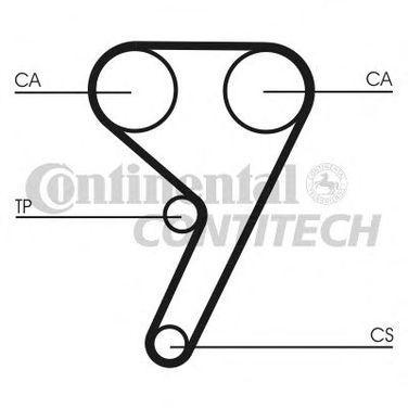 Contitech CT881WP1 Комплект ремня ГРМ + насос водяной - 1