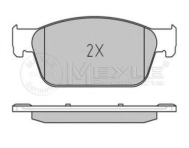 Meyle 025 246 2318/W Колодки тормозные дисковые | перед | - 2