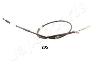 Japanparts BC-205 Трос стояночного тормоза | зад прав | - 1