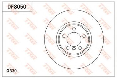 TRW DF8050 Диск тормозной | перед | - 1