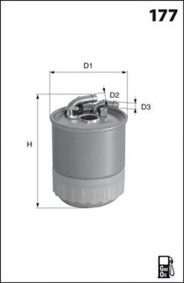 MECAFILTER ELG5433 Фильтр топливный - 1