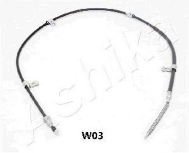 Ashika 131-0W-W03 Трос, стояночная тормозная система - 1