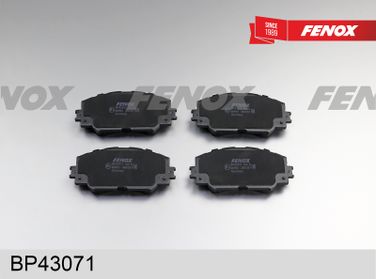 Fenox BP43071 Колодки тормозные дисковые | перед прав/лев | - 2
