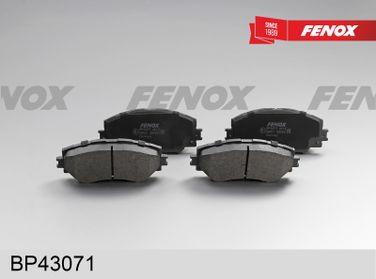 Fenox BP43071 Колодки тормозные дисковые | перед прав/лев | - 3
