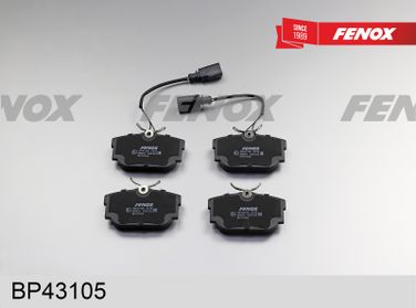 Fenox BP43105 Колодки тормозные дисковые | зад прав/лев | - 2