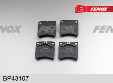 Fenox BP43107 Колодки тормозные дисковые | перед прав/лев | - 2