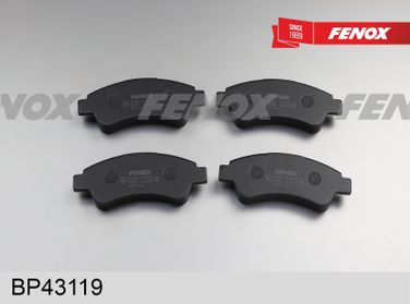Fenox BP43119 Колодки тормозные дисковые | зад прав/лев | - 2
