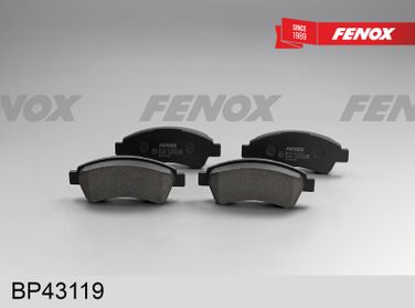 Fenox BP43119 Колодки тормозные дисковые | зад прав/лев | - 3