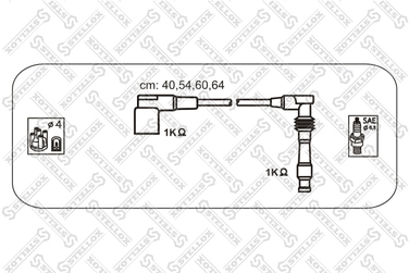 Stellox 10-38128-SX Ком-т проводов Opel Astra/Vectra/Corsa - 1