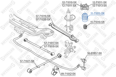 Stellox 11-71011-SX Пыльник аморт. зад. Mazda 626 GE 91-97/ - 2