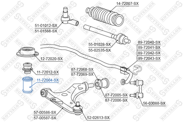Stellox 11-72004-SX Пыльник аморт. пер. Mitsubishi Carisma | перед | - 2