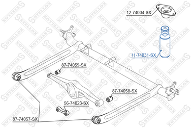 Stellox 11-74031-SX Отбойник-пыльник аморт. зад. Nissan Alme - 2