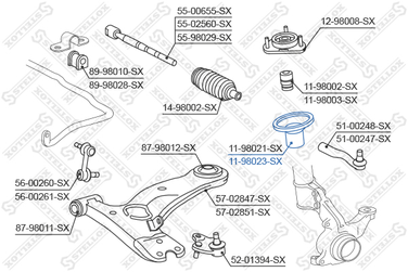 Stellox 11-98023-SX Пыльник аморт. пер. Toyota Carina at190 | перед прав/лев | - 2