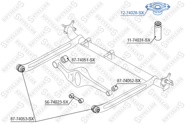 Stellox 12-74028-SX Опора амортизатора зад. Nissan Primera 1 - 3