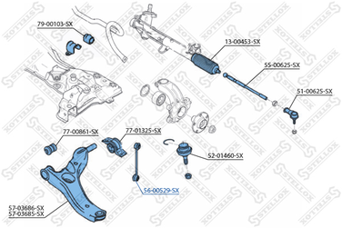 Stellox 56-00529-SX Тяга стабилиз. переднего Ford | прав/лев | - 1