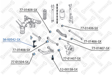 Stellox 56-00542-SX Тяга стабилиз. заднего MB | прав/лев | - 2
