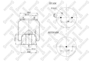 Stellox 84-00146-SX Пневмопод. со стак.  Omn Scania - 1