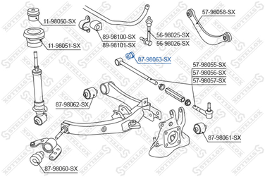 Stellox 87-98063-SX С/б зад. рычага развала Toyota Avensis | лев | - 2