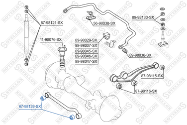 Stellox 87-98126-SX С/б рычага Toyota Land Cruiser fj80/fzj | зад | - 2