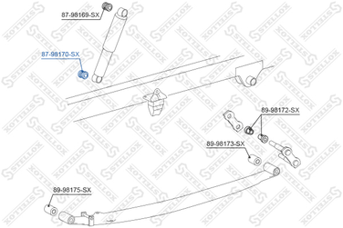 Stellox 87-98170-SX С/б зад. амортизатора нижн. Toyota Hi-A - 2